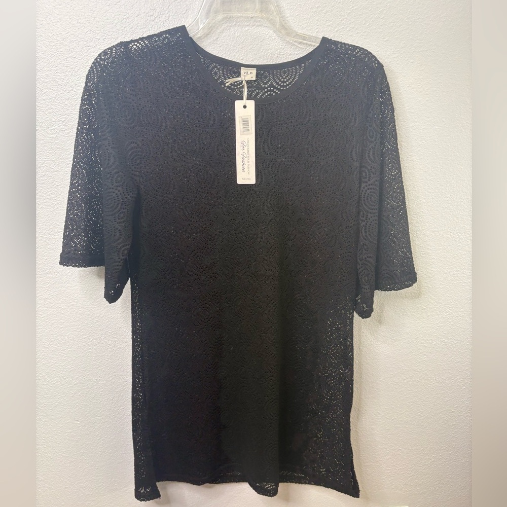 VLD Black Swimsuit Coverup NWT size Small
